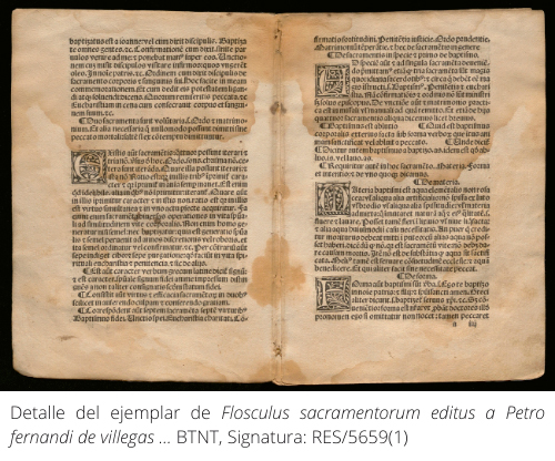 Detalle de Flosculus sacramentorum editus a Petro fernandi de villegas