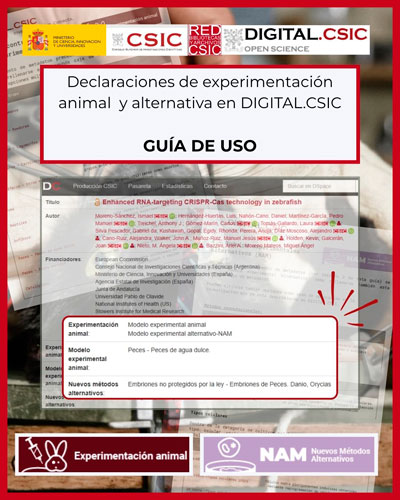 Declaraciones de experimentación animal y métodos alternativos en DIGITAL.CSIC