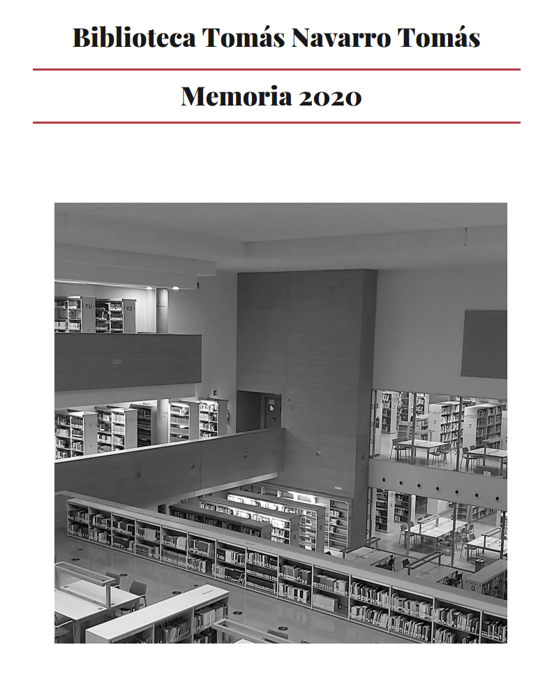 Memoria Biblioteca Tomás Navarro Tomás