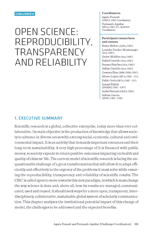 Ciencia Abierta: reproducibilidad, transparencia y fiabilidad