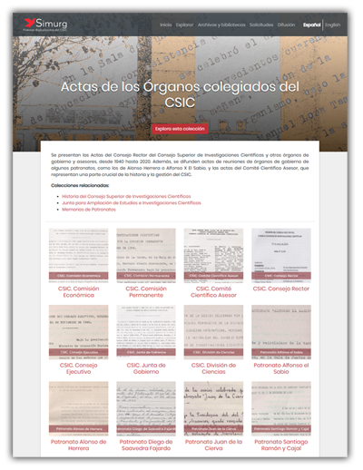 Actas del CSIC en Simurg