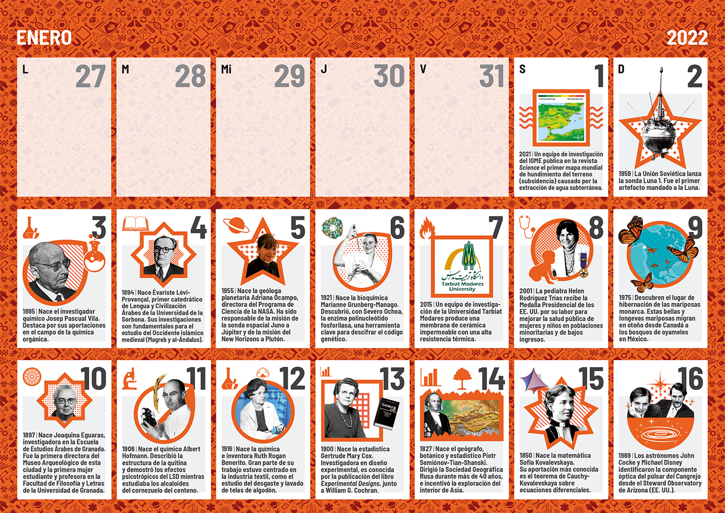 Calendario científico escolar 2022